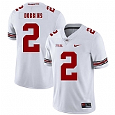 Ohio State Buckeyes 2 J.K. Dobbins White Nike College Football Jersey Dzhi,baseball caps,new era cap wholesale,wholesale hats